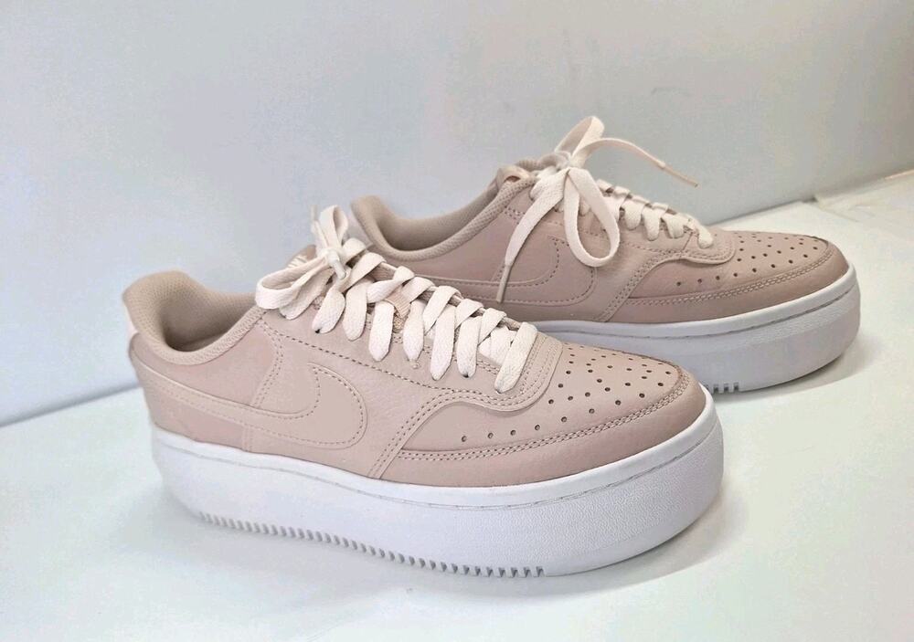 Nike Womens Court Vision Alta Platform Sneaker dm0113-600) Oxford Pink & White9